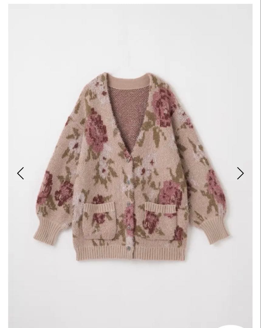 新品Ample フラワーラメニットカーディガン ヤマダヤ　福袋2026 アンプル