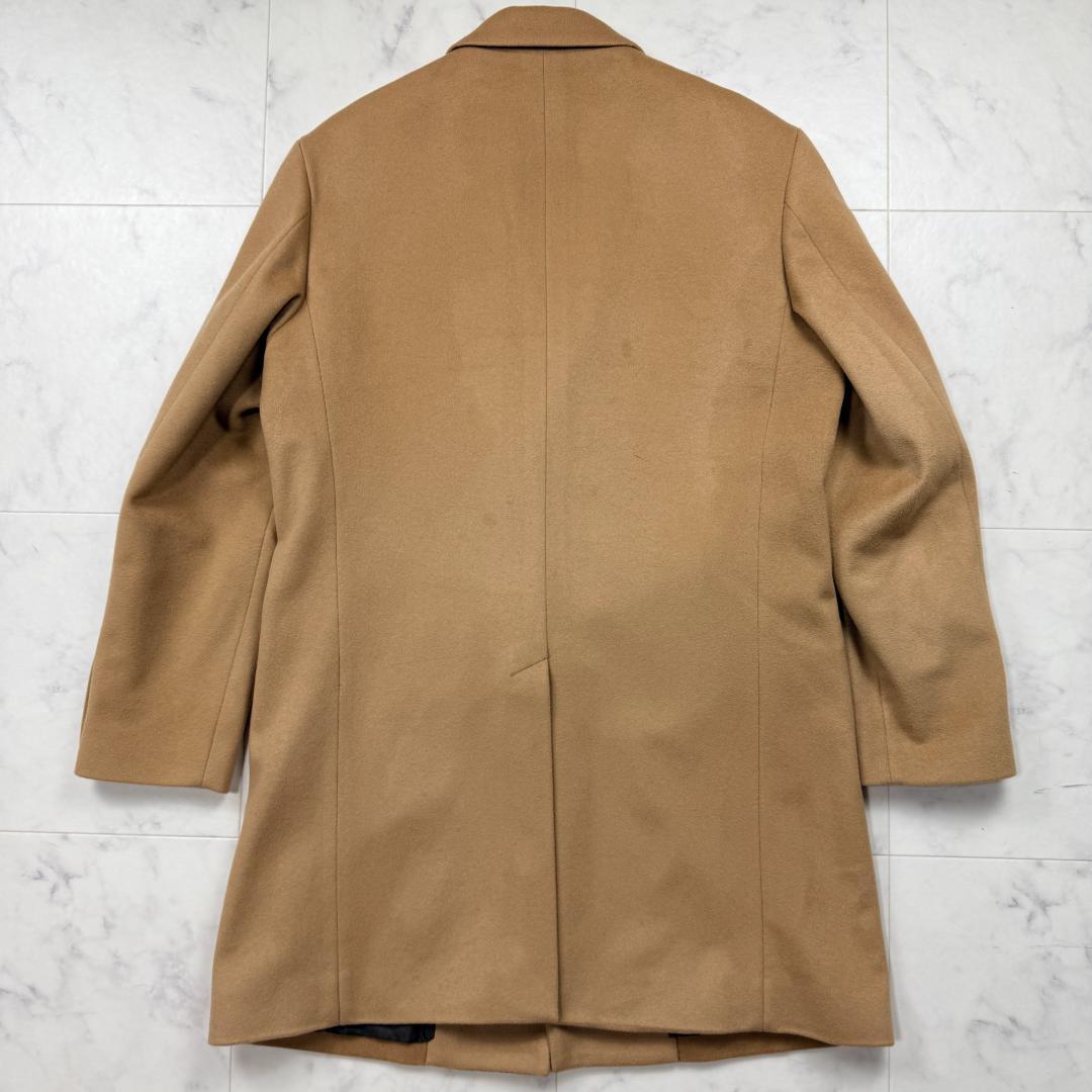 超希少 未使用 XL ビームス　チェスターコート　カシミヤ　キャメル　ビジネス