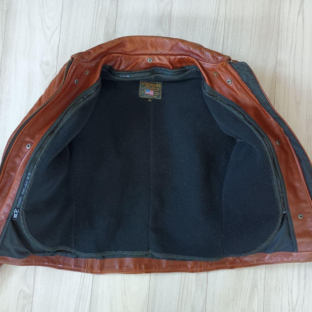 VANSON シングルライダースジャケット