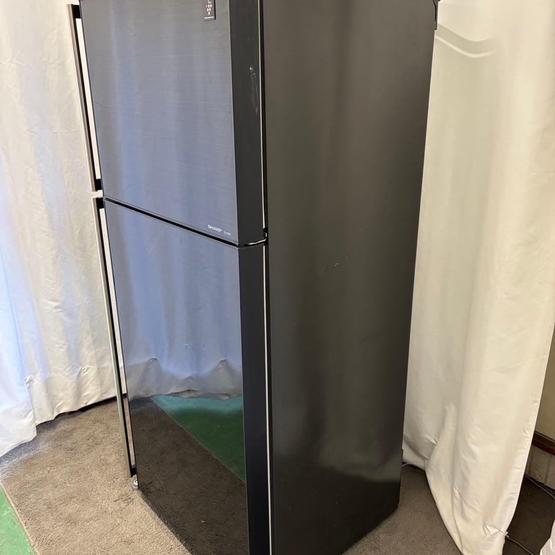 ★71　冷蔵庫　SHARP　大型　黒　右開き　500-600ℓ　安い　設置無料