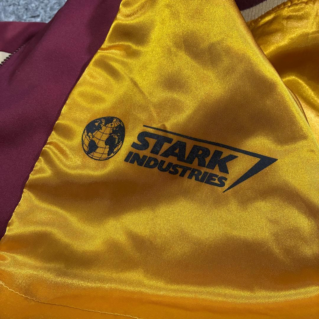 【希少】MARVEL アイアンマン スカジャン 刺繍入り アメコミ風 Lサイズ
