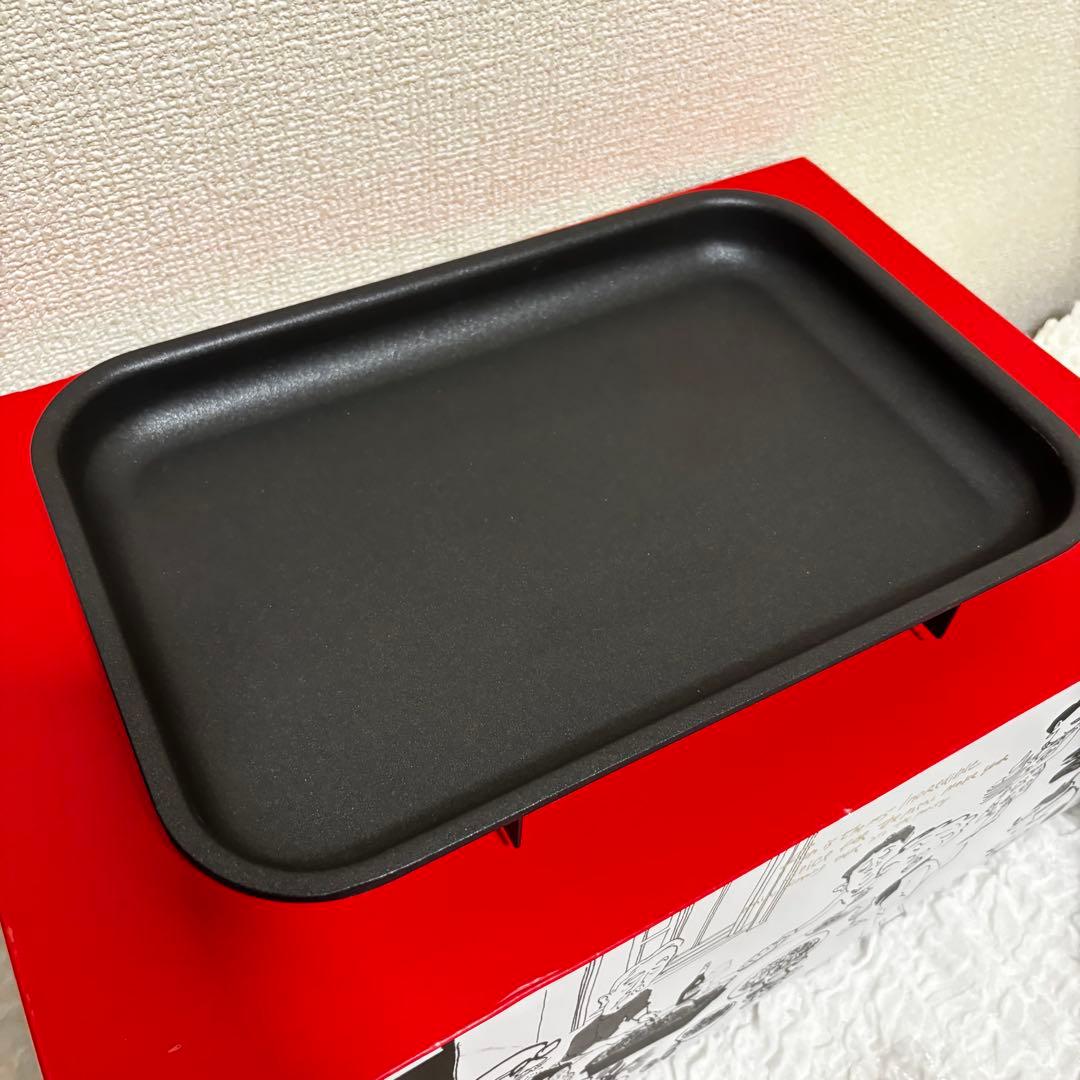 【極美品】　BRUNO ホットプレート レッド　セラミックコート鍋　深鍋