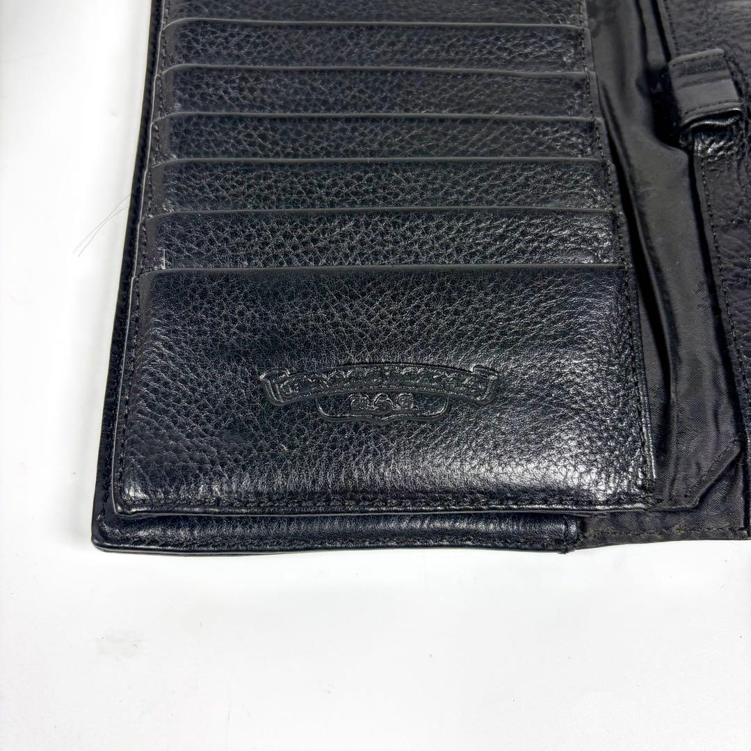 【美品】CHROME HEARTS クロムハーツ ウェーブウォレット インボイス