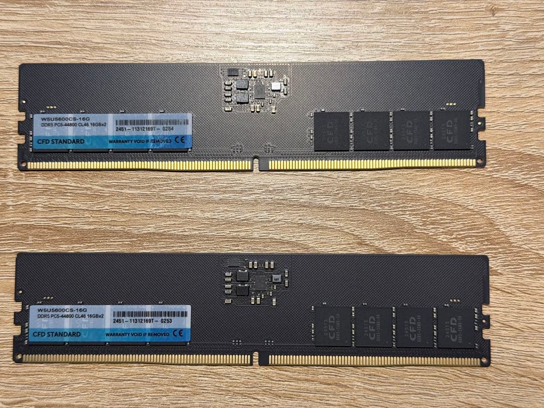 【中古良品】DDR5-5600 PC5-44800 16GBx2(32GB)