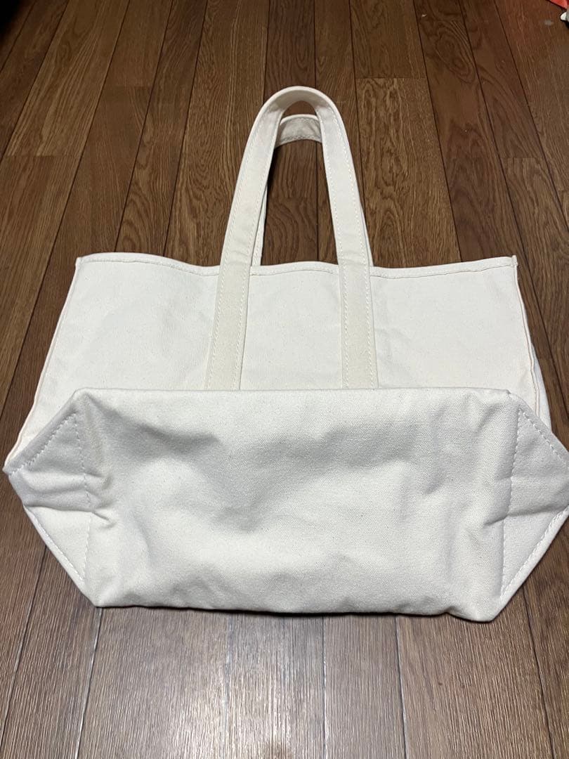 DANDUX ホワイトキャンバストートバッグ