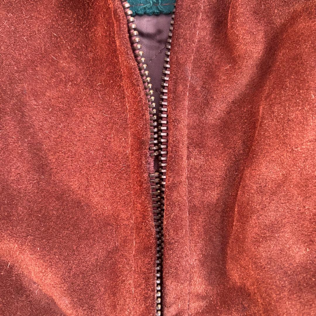 80s CHAMBERS イタリア製 スエードジップフーディー