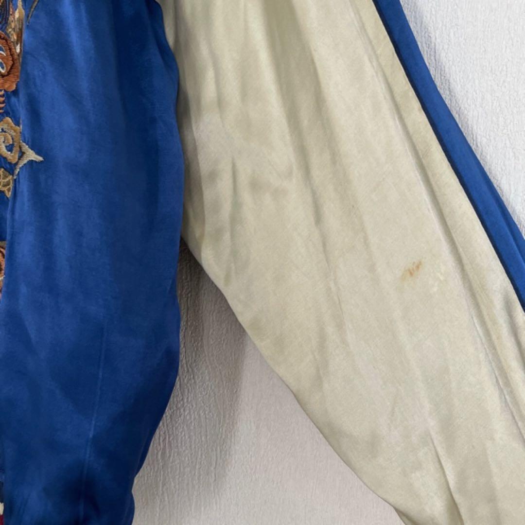 フラットヘッド　スカジャン　刺繍　リバーシブル　ワンポイント　かっこいい