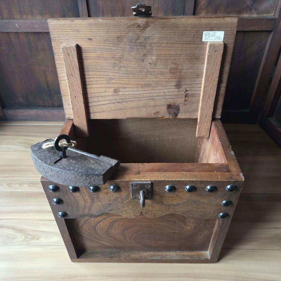 銭函　銭箱　マス付き　升箱　帳場　骨董　古民具　古道具　アンティーク