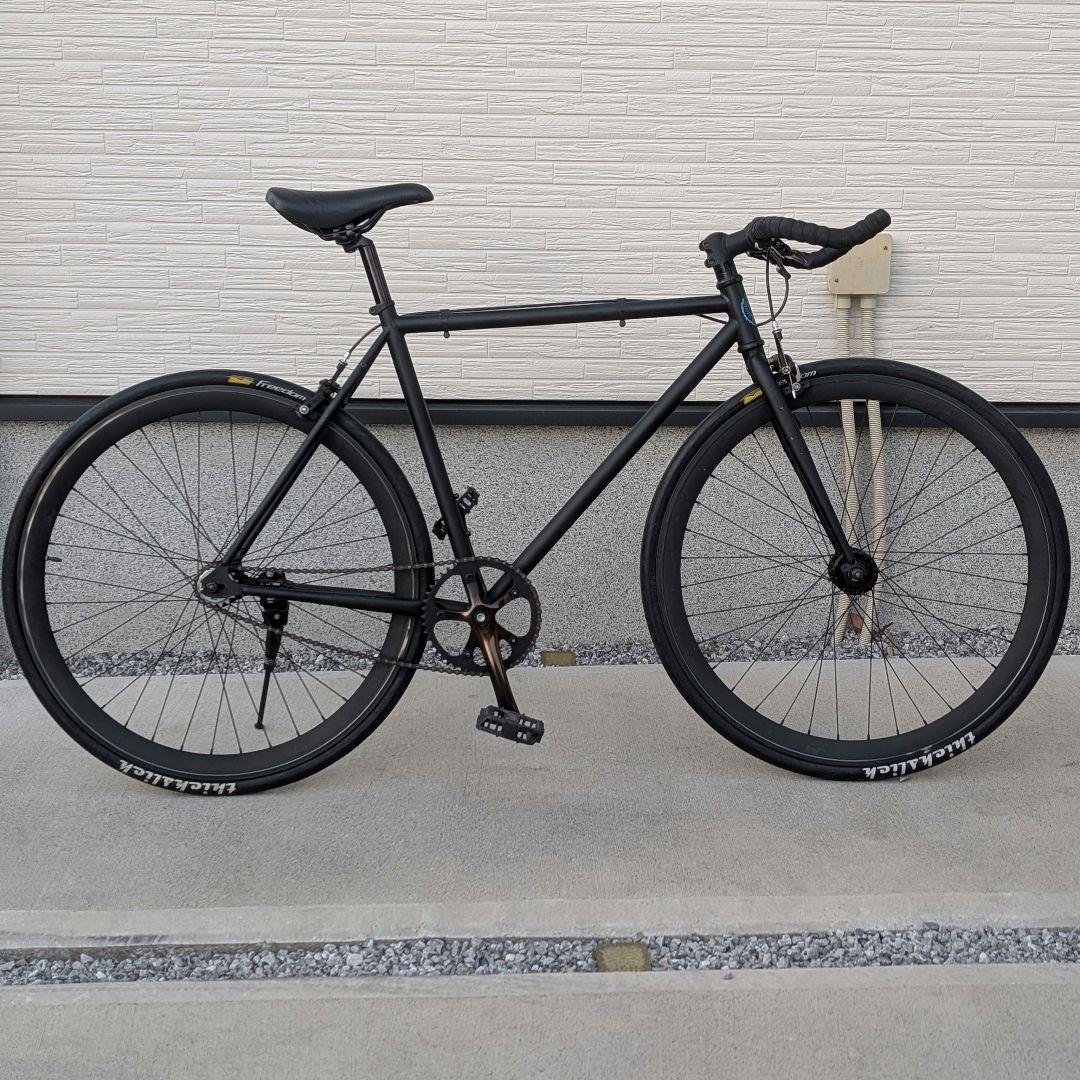 シングルスピードバイク ブラック 700C ピストバイク ブルホーン