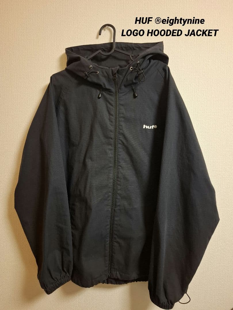 HUF ®eightynine LOGO HOODED JACKET XXL