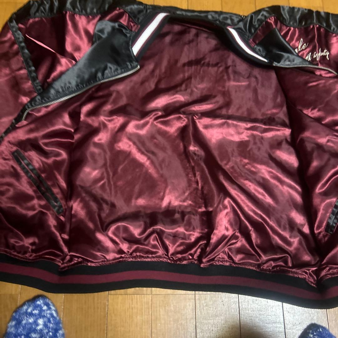 ☆【希少】絡繰魂 L 抜刀娘 刺繍 スカジャン 和柄 派手☆