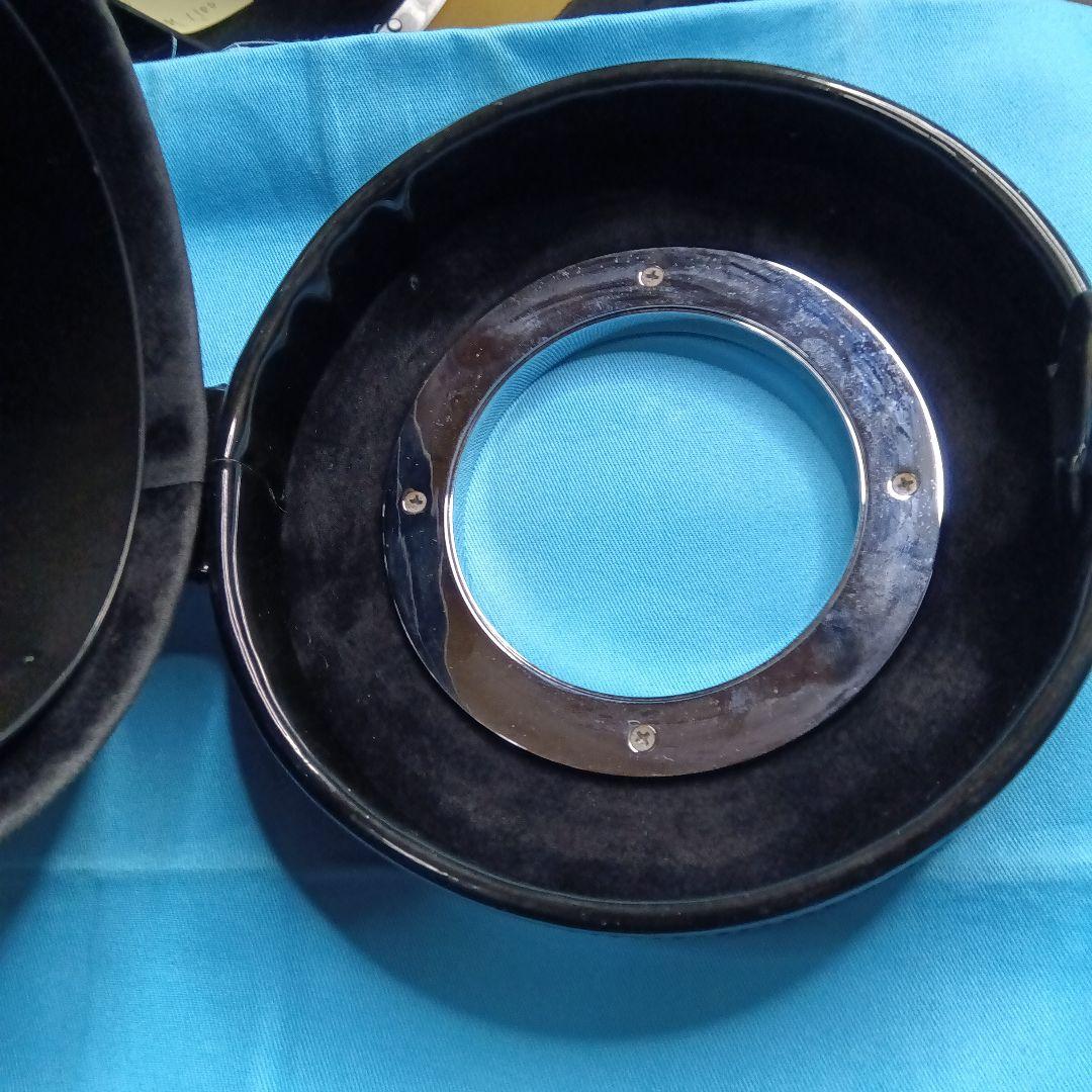 ＤＡＤダストボックスモノグラムレザーエナメルブラック中古品