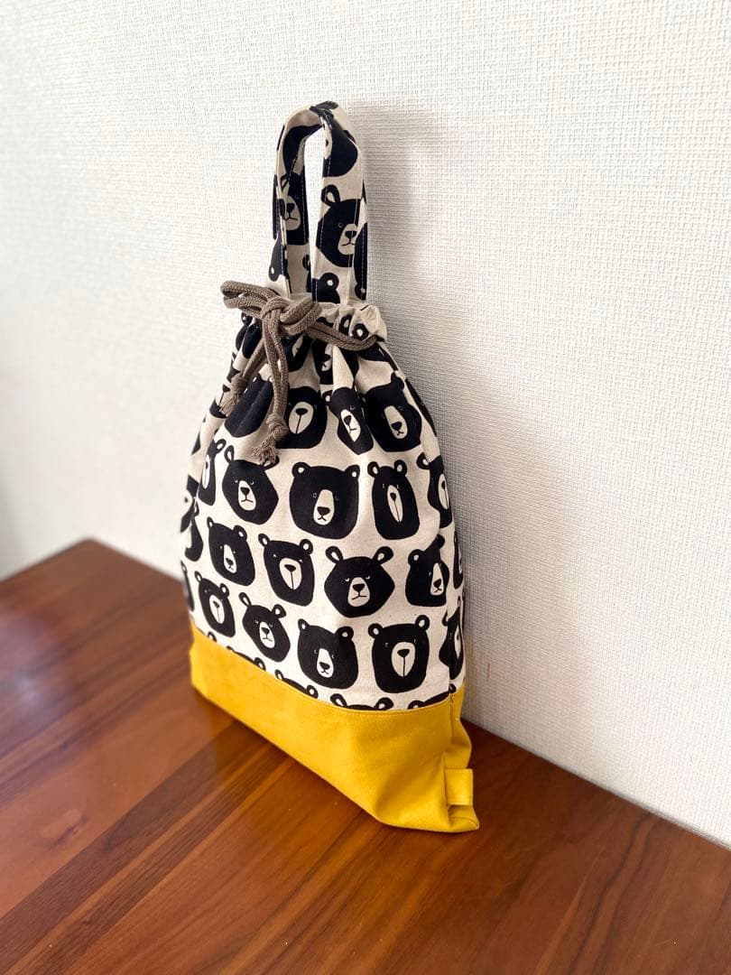 おとぼけおかおのくまちゃん　ハンドメイド　入園入学　5点セット　レッスンバッグ
