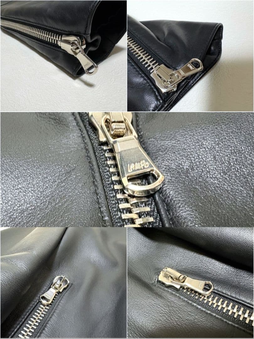 DENIM × TOMORROWLAND ラムレザーシングルライダースジャケット