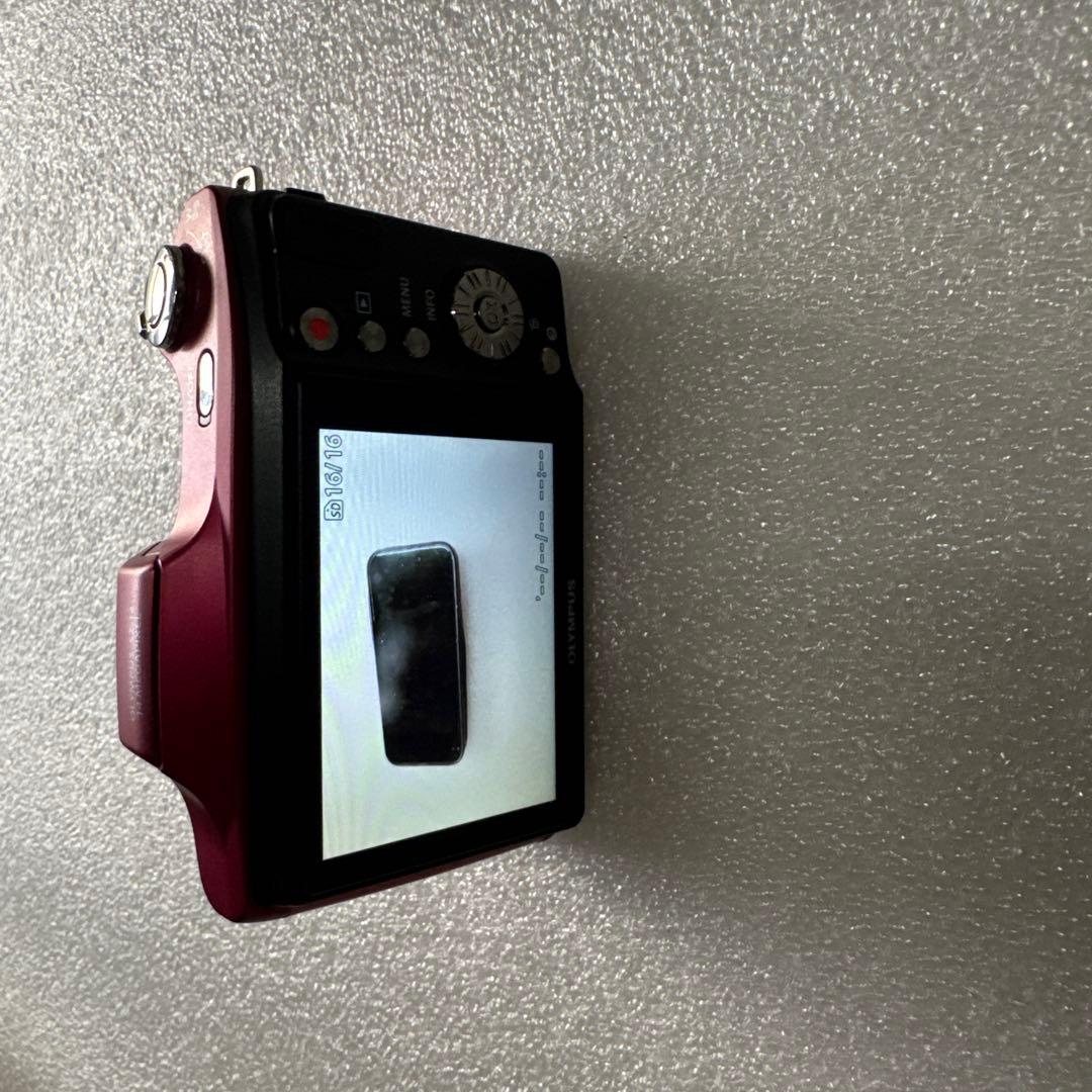 Olympus デジタルカメラ 赤 24倍ズーム