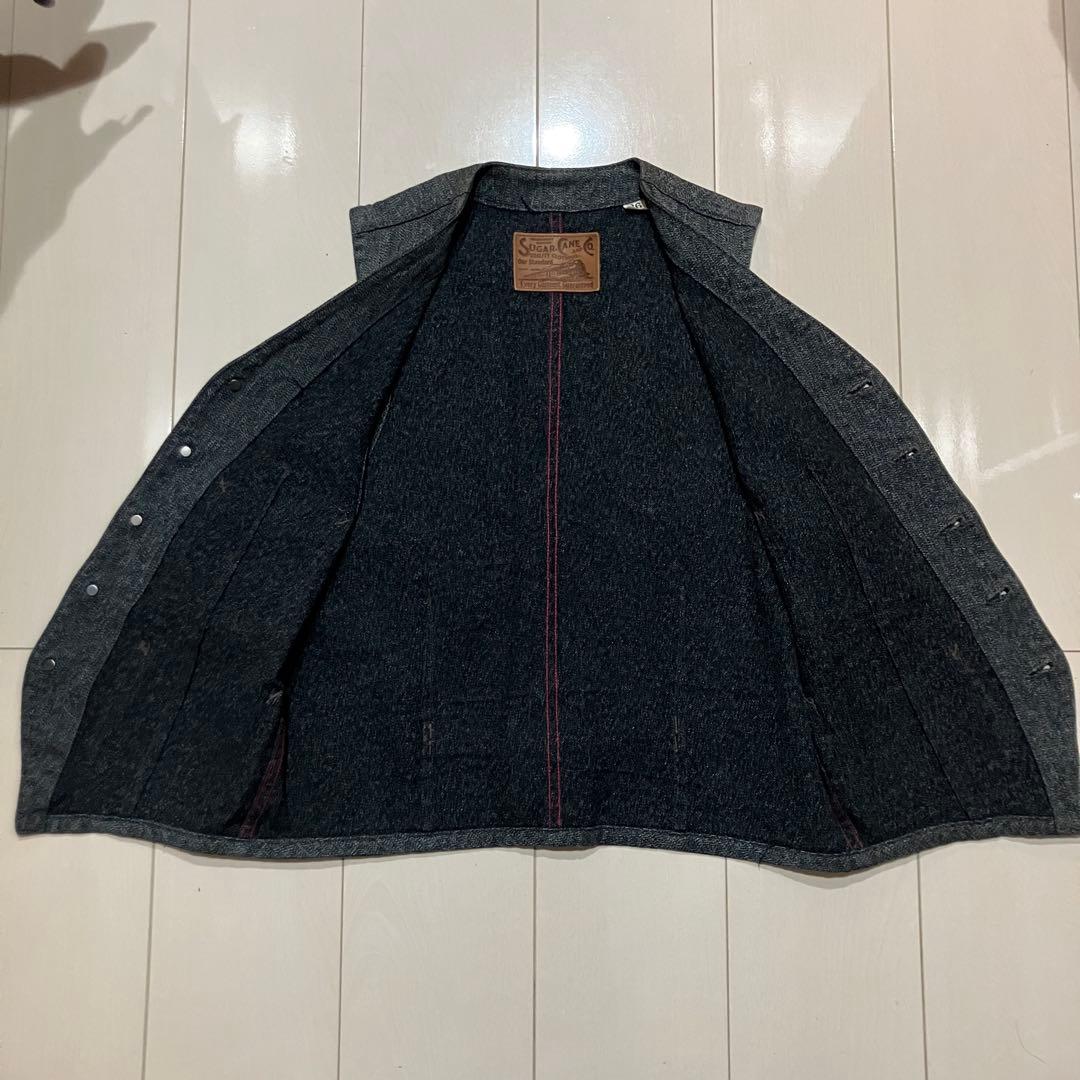 SUGER CANE 廃盤 ワークベスト グレー