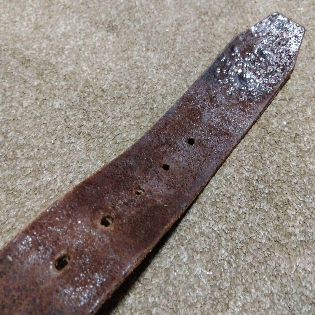 36inch Overlay Peanut スティングレイ スタッズベルト 茶芯