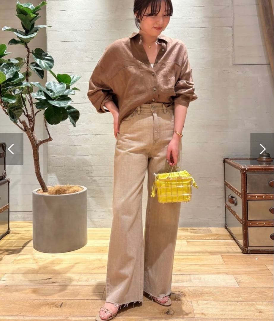 2025ss Plage RAMIE LYOCELL CROPPED シャツ