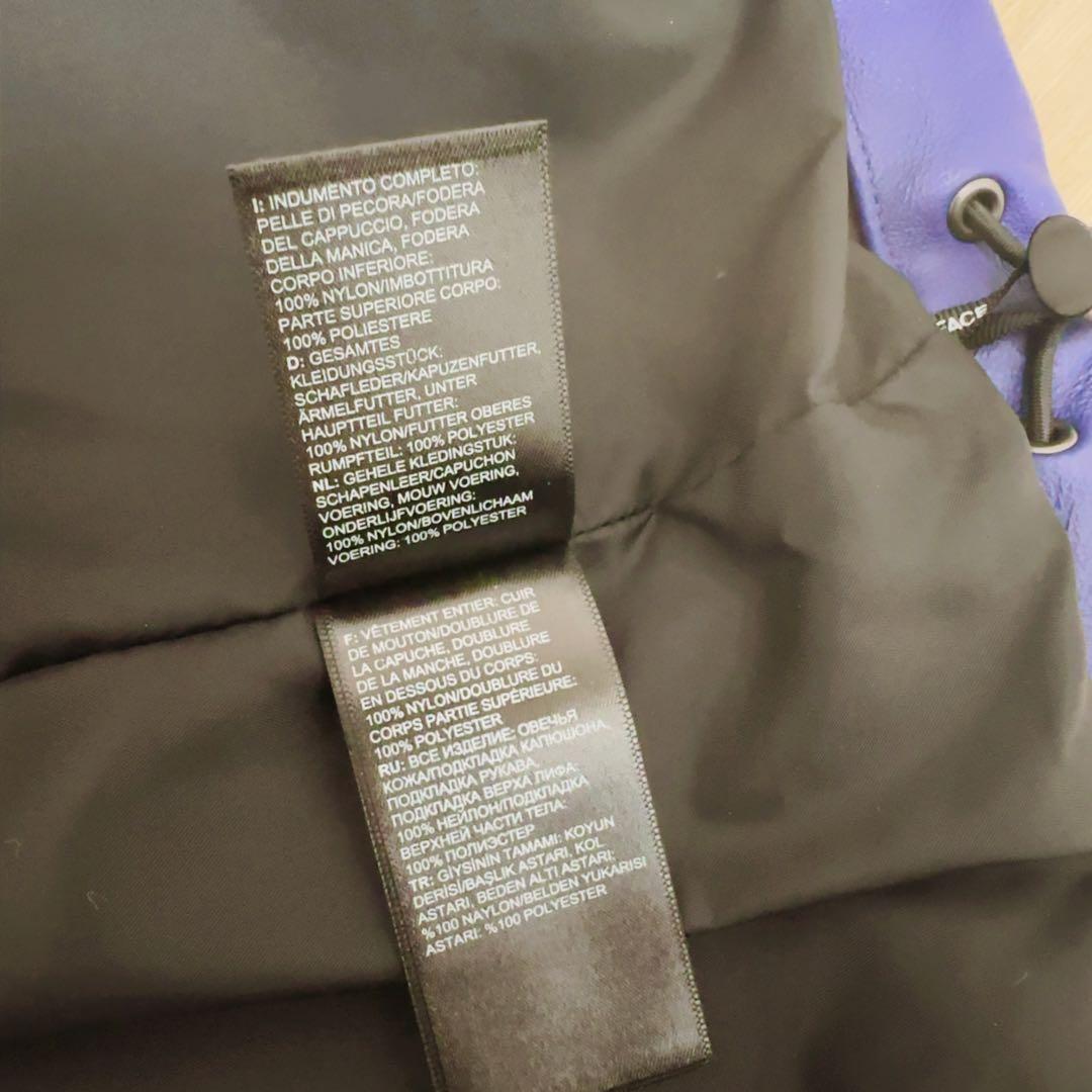 シュプリーム　ノースフェイス　レザー　マウンテンパーカ　M