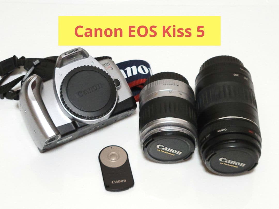Canon EOS Kiss 5　一眼レフ　カメラ　レンズ×2