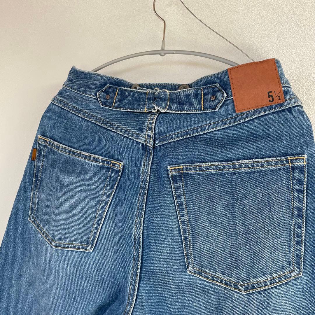 新品未使用☆スピックアンドスパン　5 1/2 ストレートフィットデニム　27