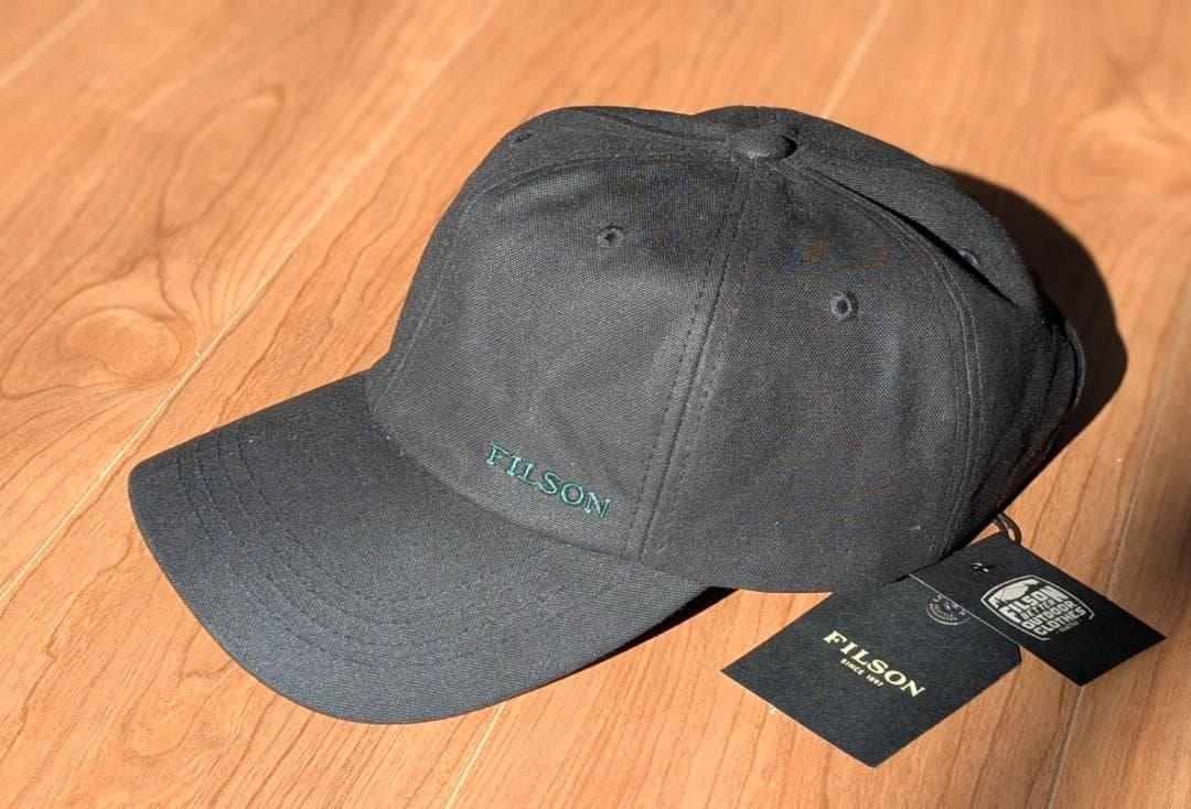 帽子 FILSON Oil Tin Low-Profile Cap (Black)
