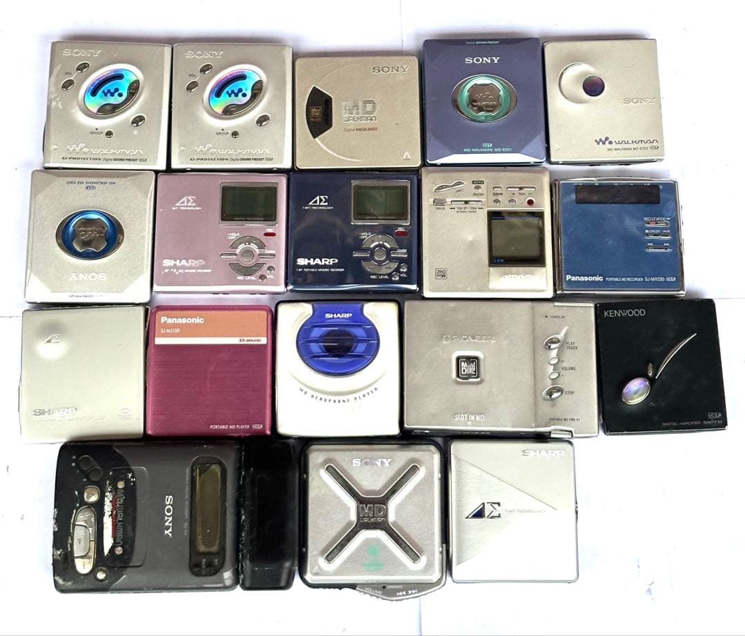 MDプレーヤー ジャンク品 18台 まとめセット