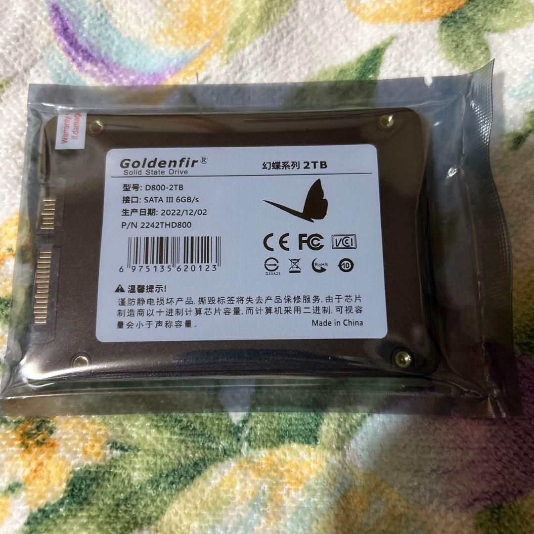 内蔵型SSD Goldenfir ssd 2TB