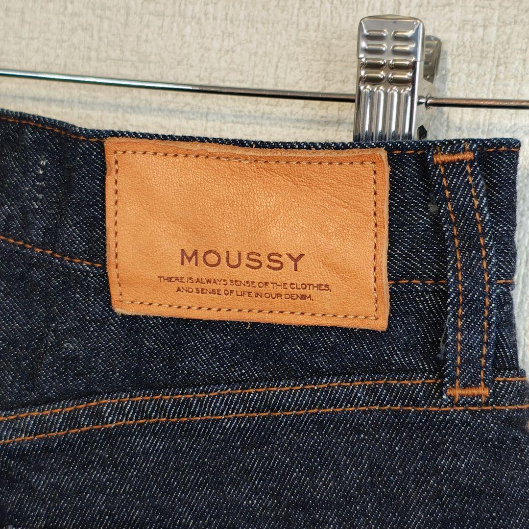 美品 moussy MVS フレアデニムパンツ ストレッチ ハイウエスト 25