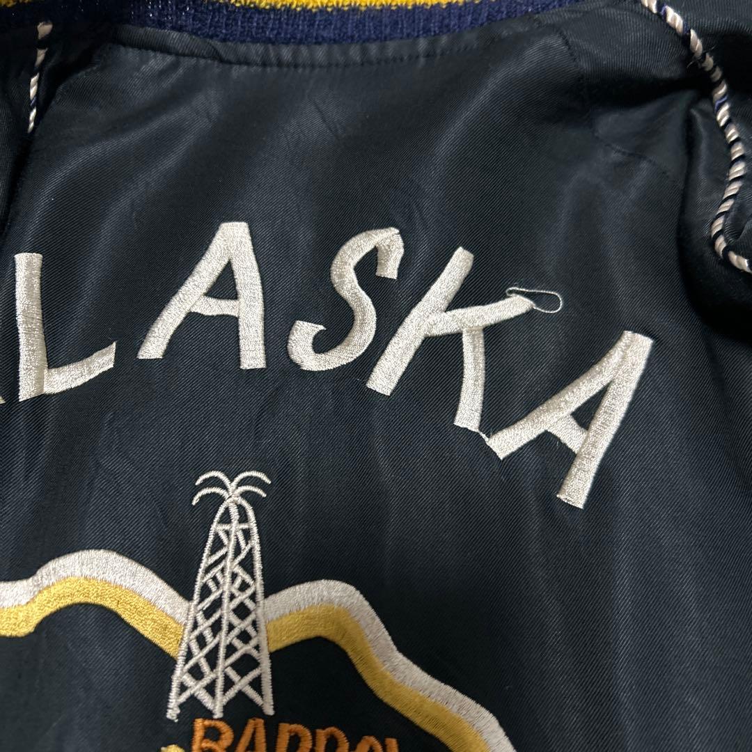 希少ビームス別注×東洋ALASKA スカジャン 紺×黒