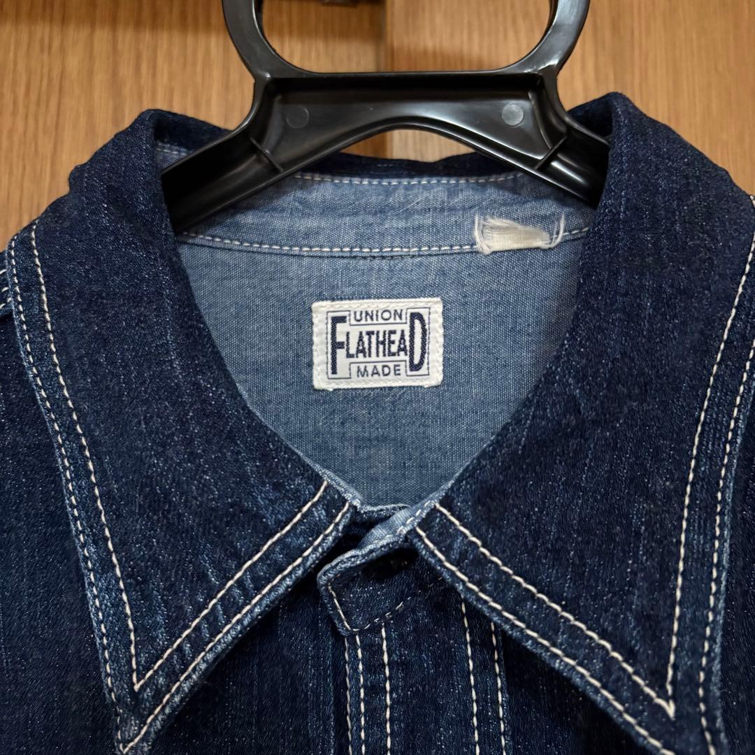 フラットヘッド　7010Wカスタムワークシャツ38