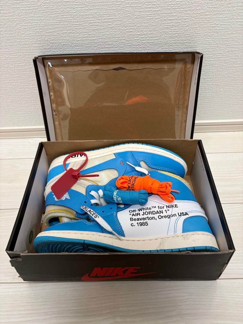 Nike Air Jordan 1 Off-White 青/白