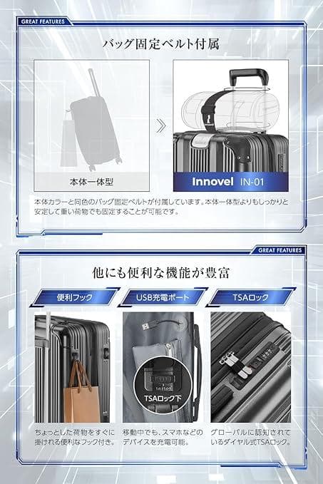 Ｉｎｎｏｖｅｌ Lサイズ Innovel イノベル スーツケース キャリーケース
