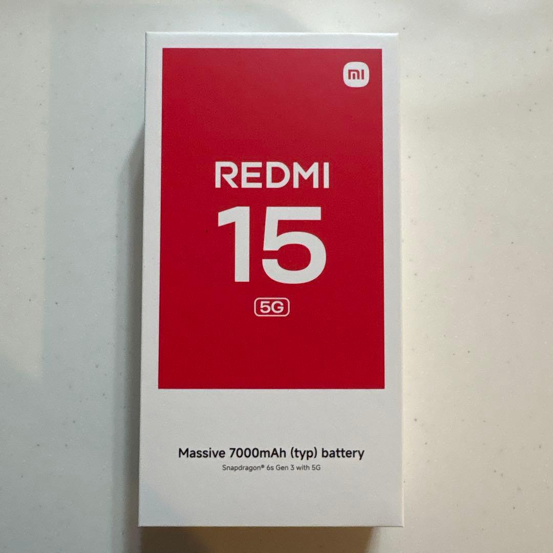 未使用 REDMI 15 5G スマホ チタングレー4GB/128GB