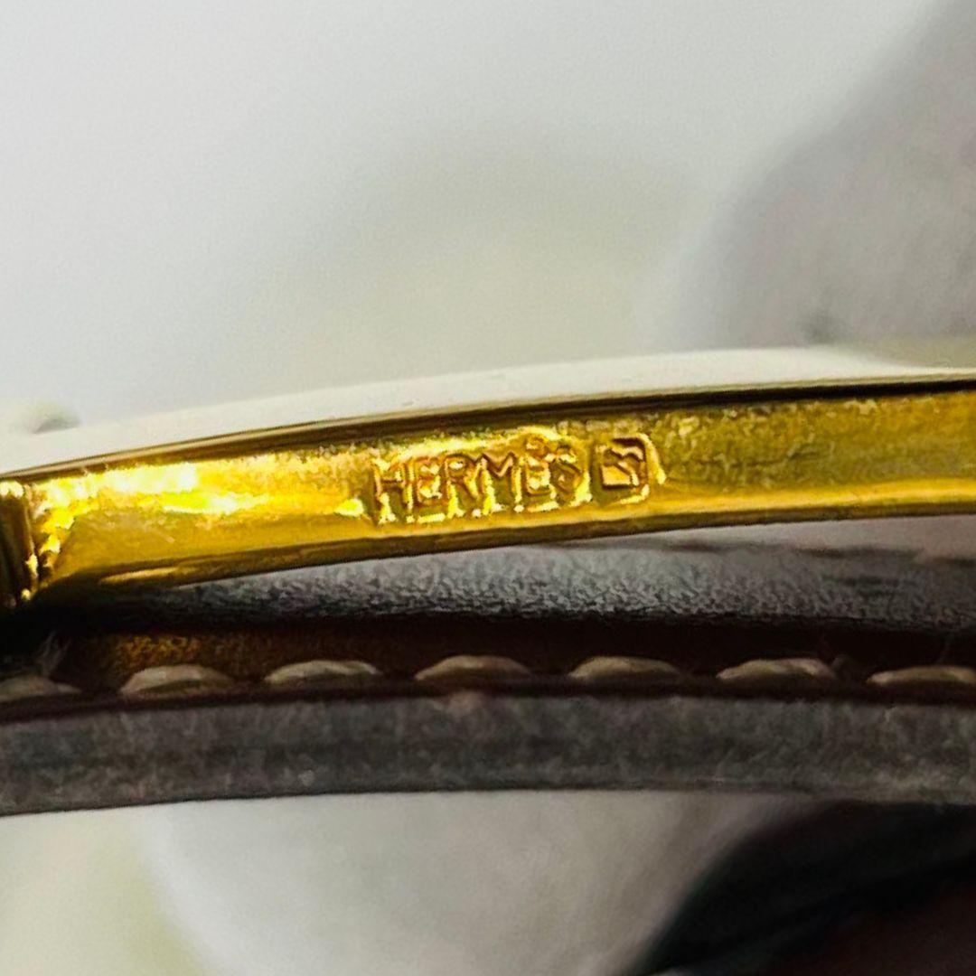 HERMES エルメス コンスタンス　Hベルト ベルト ゴールド　ブラウン ミニ