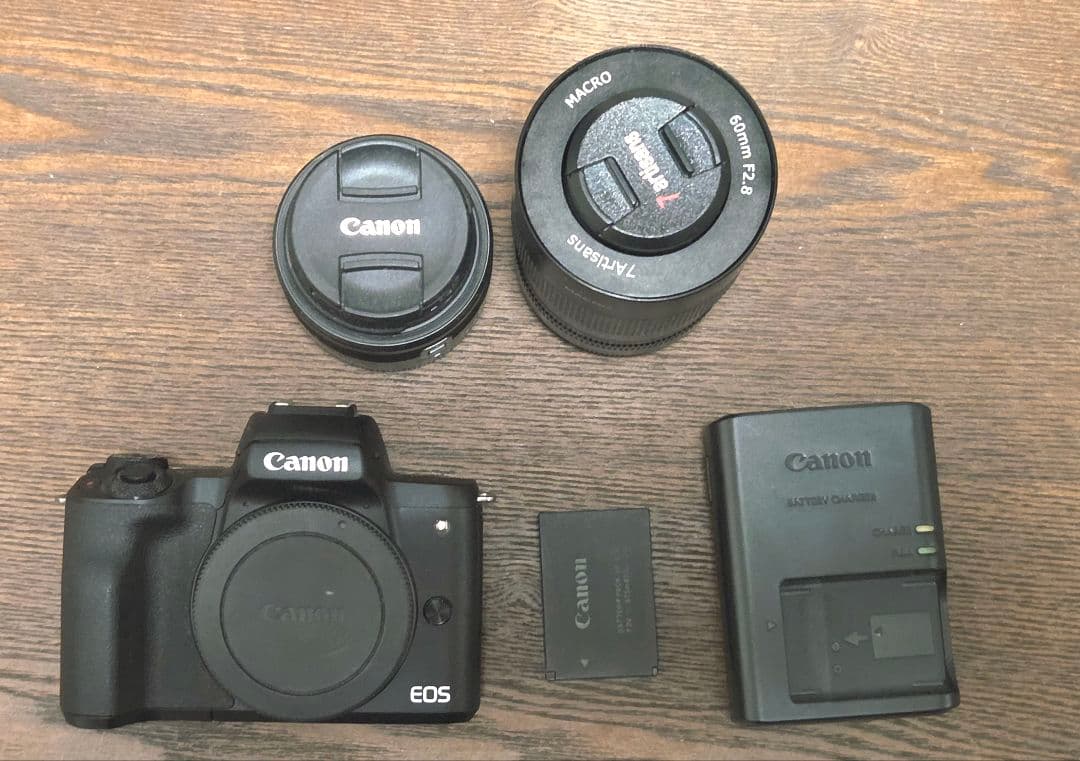 EOS KissM2 レンズキット 七工匠60mm F2.8 macro　セット