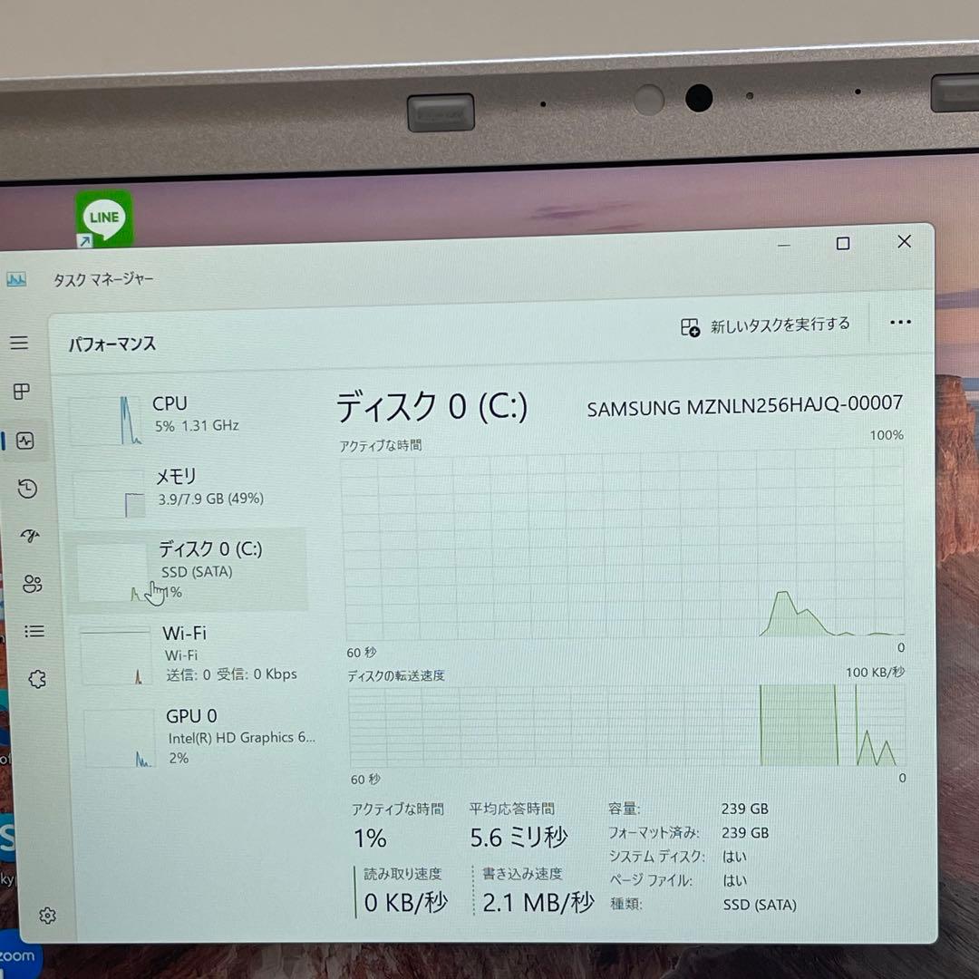 Panasonic Let's Note CFSZ6-2 i5 LTEモデル