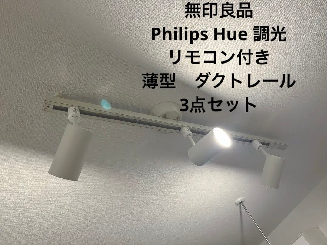 MUJI LEDスポットライト 小 3個　ダクトレール　無印　Philips