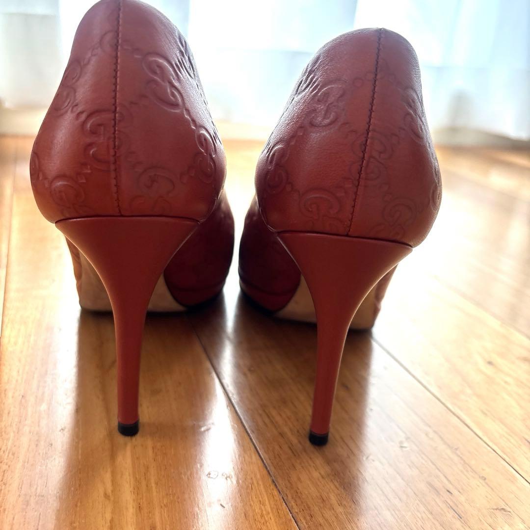 【ナビ】【GUCCI】グッチ パンプス 36 1/2 オープントゥ
