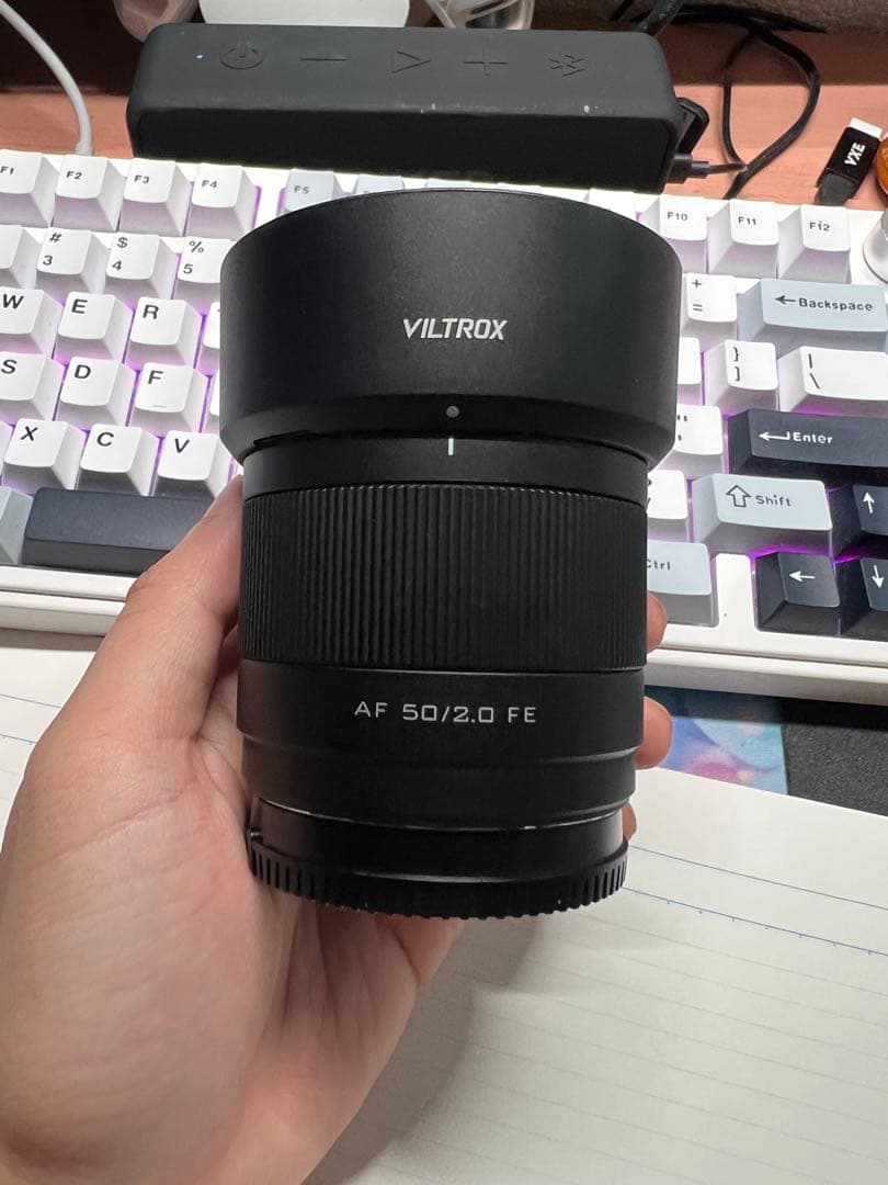 【未使用に近い】VILTROX 50mm f2.0 FE E-Mount レンズ
