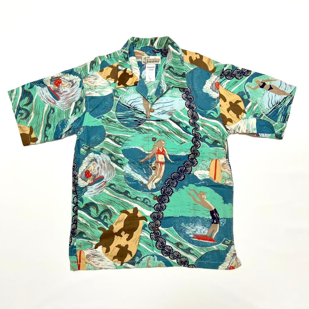 '08 patagonia パタゴニア パタロハ アロハシャツ 海亀｜S