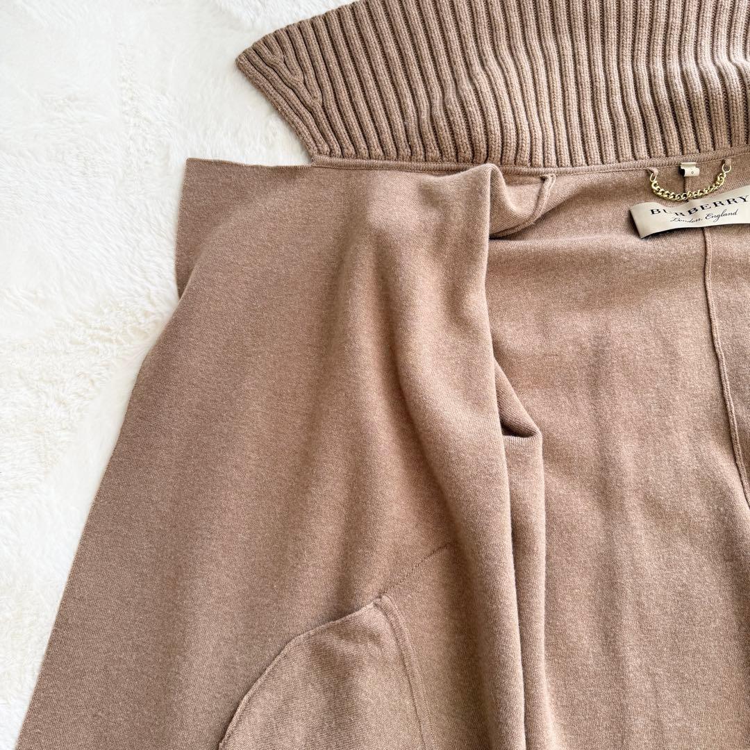 美品　現行　BURBERRY カシミヤ混　ラップコート　ベルト　キャメル