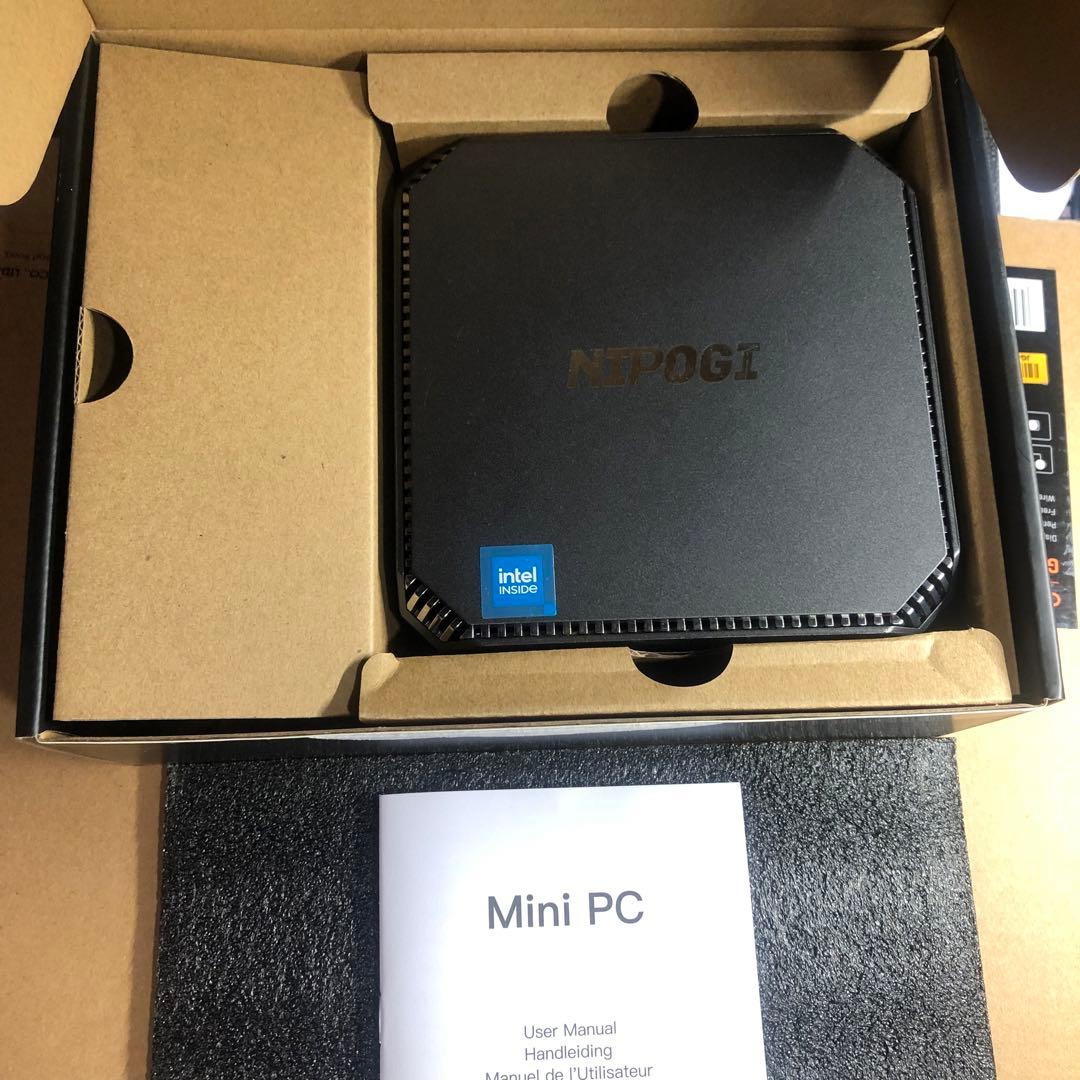 ミニPC NIPOGI Mini PC N100 RAM8GB SSD256GB