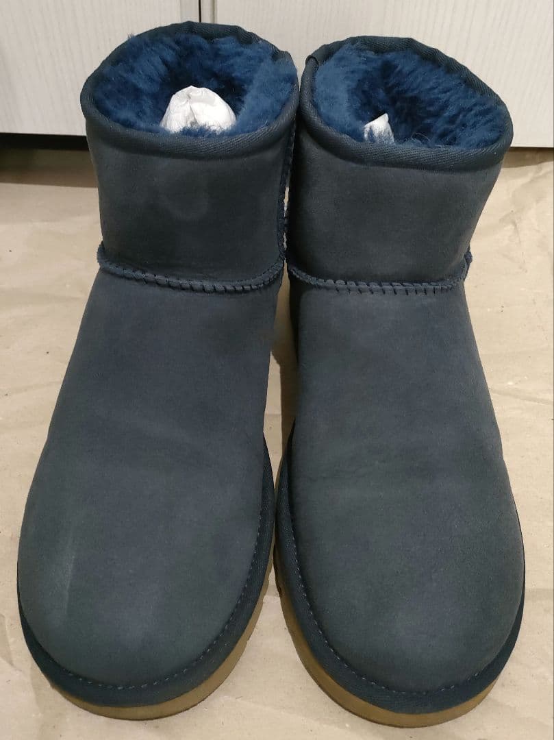 UGGクラシックミニムートンブーツネイビー紺色25