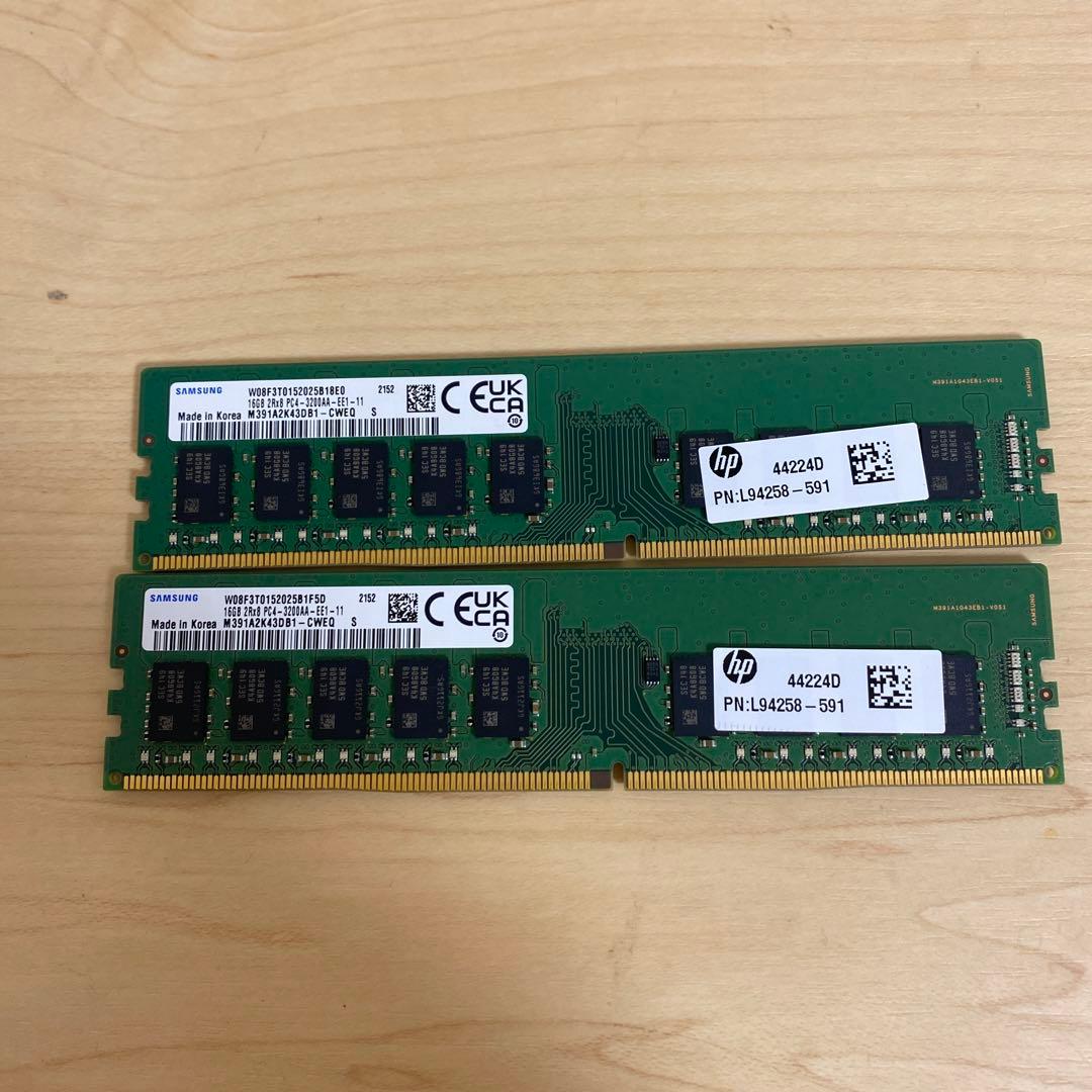 m*o様 メモリー 16GB 2Rx8 PC4-3200AA-EE1-11 /2