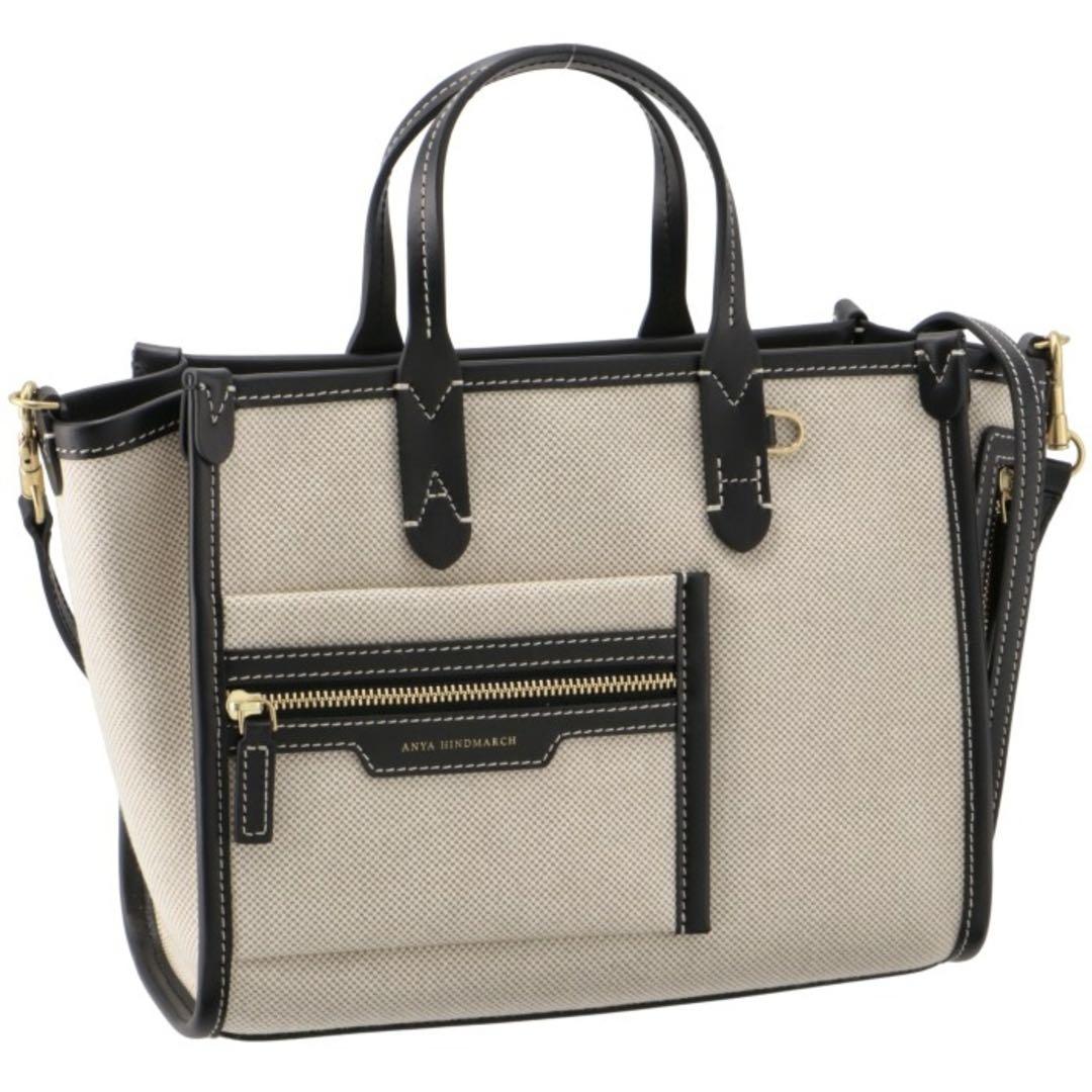 アニヤハインドマーチ　キャンバスパイピングショルダーバッグ美品