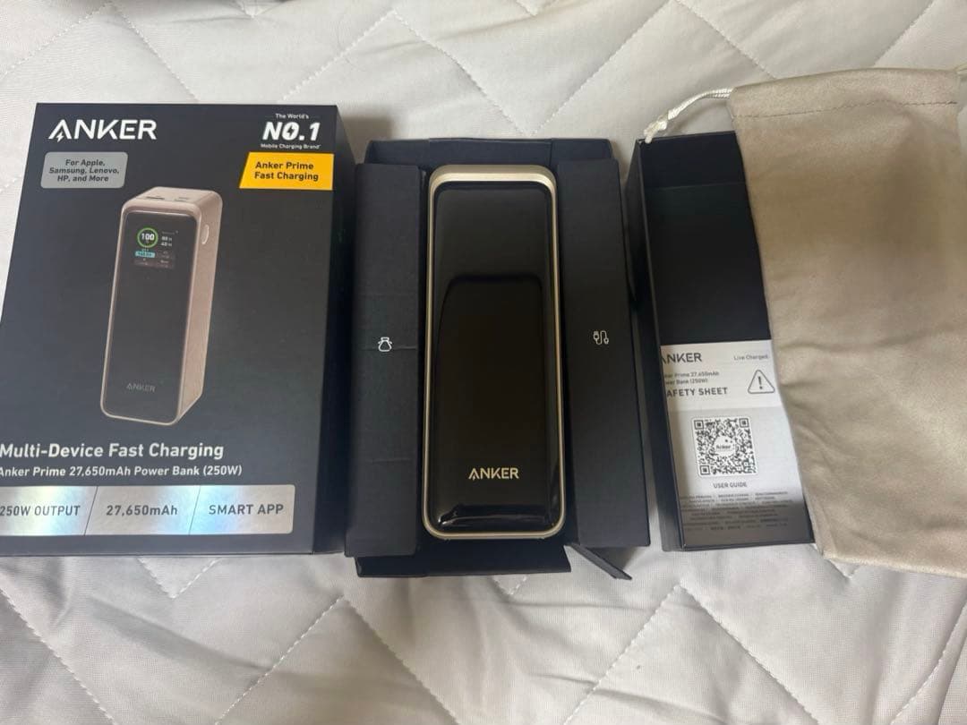 スマホアクセサリー Anker Prime Power Bank 27650mAh 250w