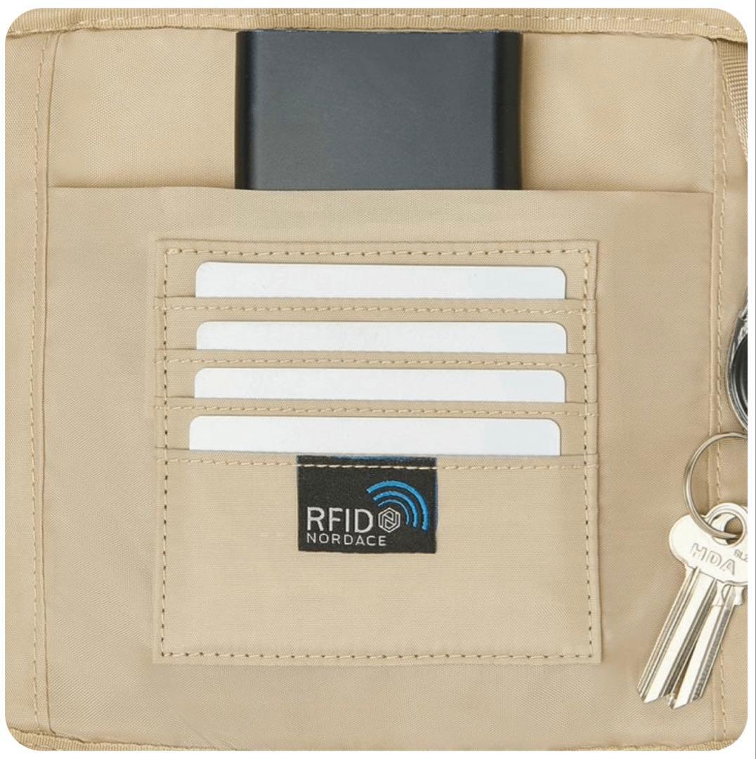 NORDACE オールブラック ボディバッグ