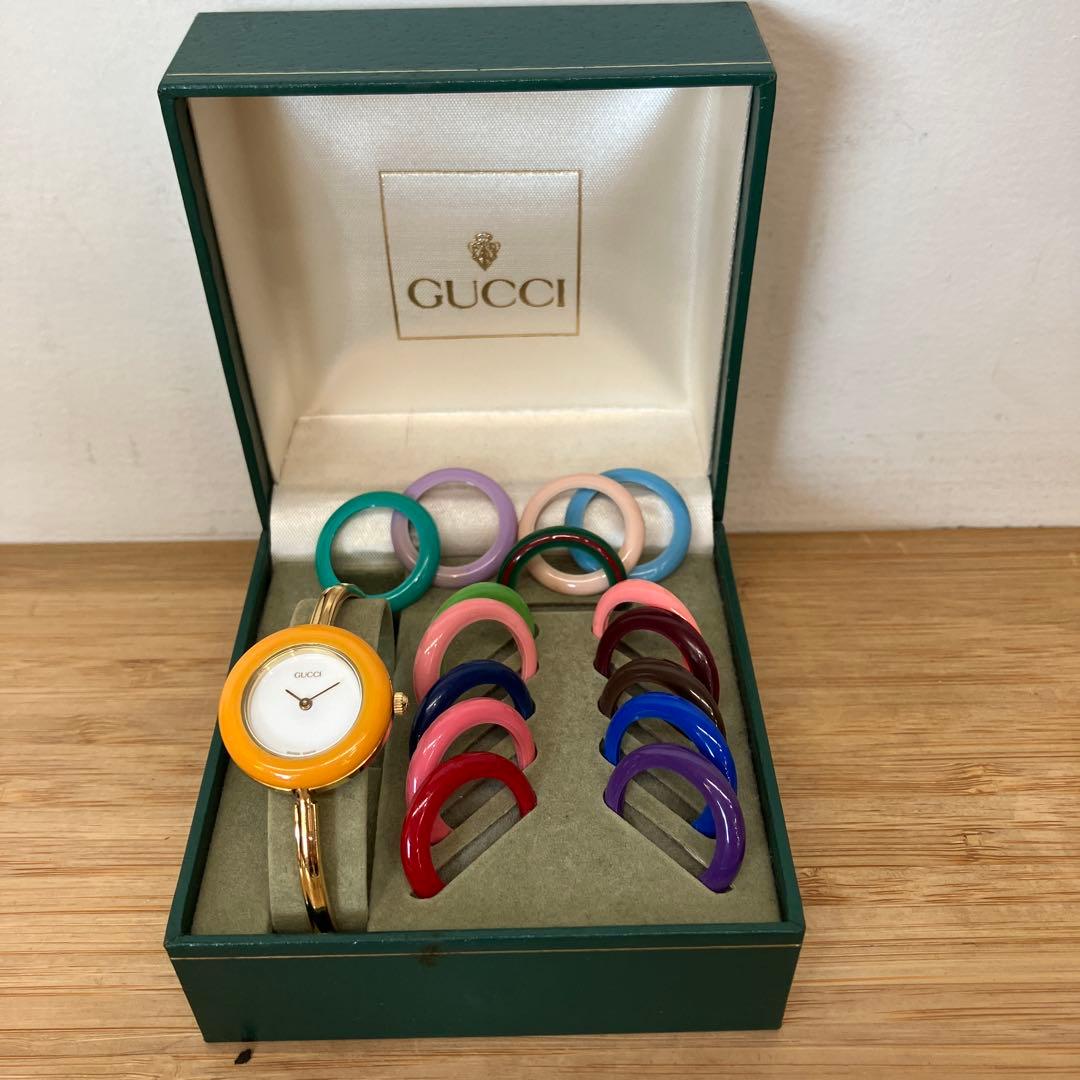 GUCCI チェンジベゼル 11/12.2 チェンジリング多数付き