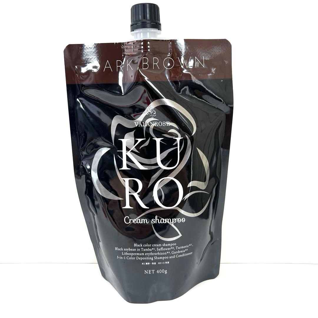VR クロクリームシャンプー　ダークブラウン　ヘアカラークリームシャンプー　3個